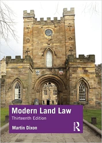 Modern Land Law (13th Edition) BY Dixon - Orginal Pdf